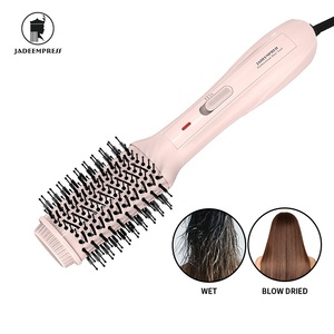 Sèche-cheveux <span class=keywords><strong>brosse</strong></span> professionnel 2-en-1 avec logo personnalisé, plaques en céramique, <span class=keywords><strong>brosse</strong></span> <span class=keywords><strong>soufflante</strong></span> à air chaud pour usage domestique et hôtelier, électrique 110 000 tr/min - Product Image 1
