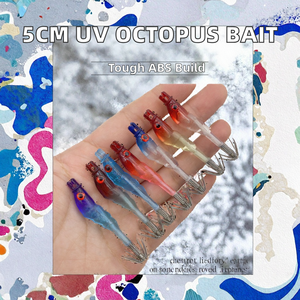 Señuelo <span class=keywords><strong>de</strong></span> <span class=keywords><strong>Pesca</strong></span> Yousya, Tubo <span class=keywords><strong>de</strong></span> Camarón Impreso con Luz Ultravioleta, ABS, 10g, 5cm, con Anzuelos para <span class=keywords><strong>Pesca</strong></span> en Agua Salada, Diseño <span class=keywords><strong>Artesanal</strong></span> Japonés - Product Image 2