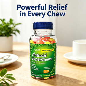 Antacide Extra Fort SuperChews 90 Comprimés à Croquer – Complément OEM pour Soulager les Brûlures d'<span class=keywords><strong>Estomac</strong></span>, les Maux d'<span class=keywords><strong>Estomac</strong></span> et l'Indigestion <span class=keywords><strong>Acide</strong></span> - Product Image 3