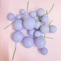 Ensemble de 20 boules brillantes en imitation perles de 2-4 cm pour la décoration de gâteaux pour toutes les occasions