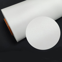 Tissu de bannière en polyester blanc recyclable 120 g/m², plusieurs largeurs, imperméable et résistant aux déchirures, pour toile de peinture extérieure tendue
