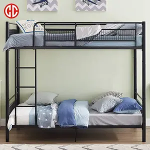 כפול בונקר מיטה למבוגרים עובד תאום מתכת קומותיים מיטת מסגרת עבור בני בשימוש דרגש מיטות למכירה
