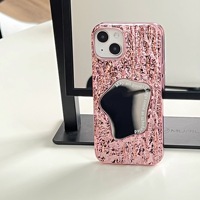 Étui de luxe avec mini miroir intégré pour iPhone 17, 16, 15 Pro Max et iPhone 14/13 – Design élégant