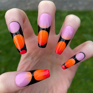 Vernis Gel Uv <span class=keywords><strong>mat</strong></span> à pression sur les <span class=keywords><strong>faux</strong></span> ongles colorés pré-collés, presse personnalisée sur les ongles, vente en gros - Product Image 4