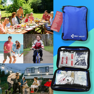 290 टुकड़े पोर्टेबल जीवित रहने के लिए नीले चिकित्सा बैग वाटरप्रूफ आपातकालीन प्राथमिक सहायता किट - Product Image 6