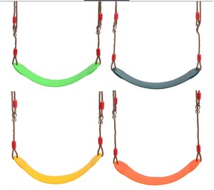 <span class=keywords><strong>Altalena</strong></span> da Esterno di Alta Qualità in Plastica per Bambini con Corda Regolabile in PE, Set Altalene per Parco Giochi - Product Image 1