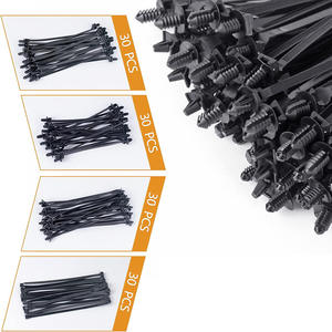 Attaches à rivets automobiles, attaches autobloquantes, attaches de câble universelles en nylon compatibles voitures et bateaux, clips de fixation pour attaches de câble - Product Image 3