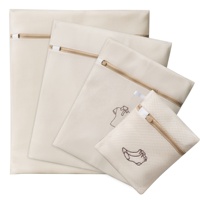 Sac à linge personnalisé de haute qualité, sacs en maille pour le lavage, sacs en maille épaisse en tissu sandwich pour machine à laver