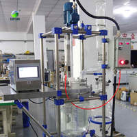 Réacteur ultrasonique TOPTION 20L / Cuve de réaction en verre chimique avec dispositif anti-explosion