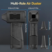 Souffleur d'air électrique portable 100 000 tr/min avec moteur sans balais, souffleur turbo 90 W sans fil, ventilateur portatif pour le nettoyage de PC et le detailing automobile