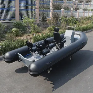 Liya 5.2m17フィートオープンデッキアルミニウムインフレータブルリブボートハイパロンボート