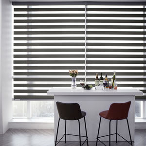 Persianas coreanas Loah tipo cebra, personalizadas, para día y noche, con motor, control automático de luz, modernas. - Product Image 1