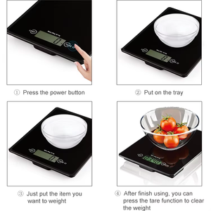 Bilancia Elettronica da Cucina di Alta Precisione, Grigia, 5000G Max D1G, 3 in 1, con Ampio Display LCD - Product Image 2