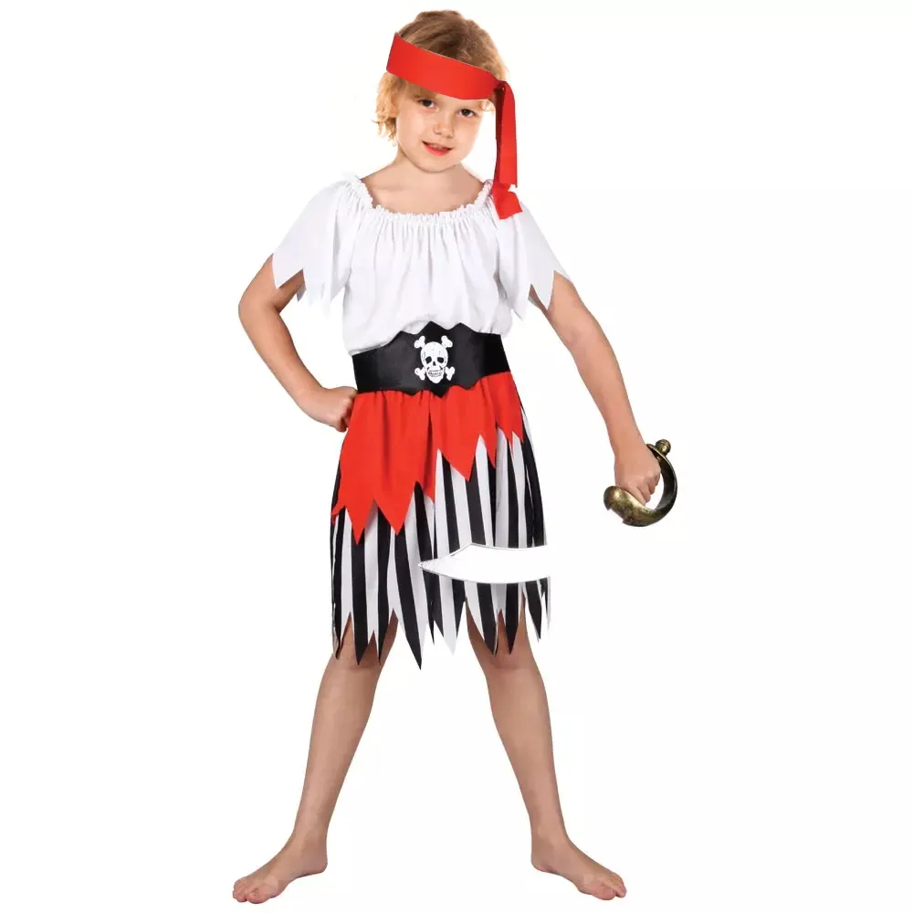 Pafu Halloween Cosplay Dress Up Sexy Costume Outfit Child Pirate Captain Costume