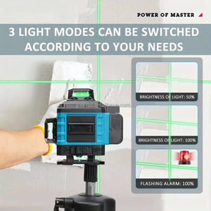 Niveau <span class=keywords><strong>laser</strong></span> industriel multifonctionnel 4D 16 lignes à faisceau vert, auto-nivelant 360°, alimenté par batterie au lithium, pour usage intérieur et extérieur - Product Image 6