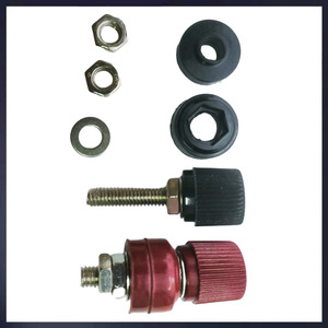 Screw <b>Terminals</b> 333 Type Brass Red Black For Generator Welder Inverter Connection - Product Image 3