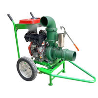 Pompa Air mesin Diesel sentrifugal 5,5 kW dengan tekanan tinggi 3/4/6 inci pendorong ganda pompa semprot mesin Diesel berpendingin udara