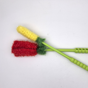 High Quality Modern Hand Crochet 100% Polyester Rose Eco-Friendly Bottle Cleaning Brush <strong>Set</strong> for Kitchen Use Big Small Caliber - Product Image 2