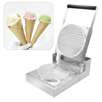 Machine à gaufres commerciale en aluminium pur avec plateau de cuisson et motif personnalisé gravé par CNC