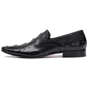 Chaussures habillées pour hommes, chaussures de ville en cuir de vache véritable, chaussures de bureau à bout pointu, chaussures Oxford décontractées - Product Image 1