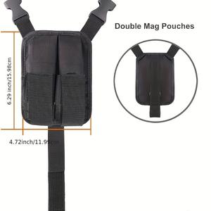 Étui pour pistolet à épaule dissimulé avec pochette pour magazines Étui pour accessoires tactiques - Product Image 2