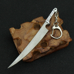 Porte-clés Anime Bleach Kurosaki Ichigo Hitsugaya Toushirou Modèle Épée Katana pour Femmes Hommes Pendentif de Voiture Bijoux - Product Image 6