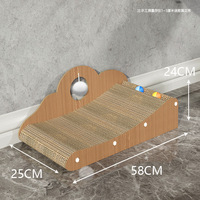 Grattoir en carton ondulé en forme de L pour chat, protection de meubles, vente en gros, populaire