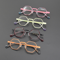 Montures de lunettes octogonales de luxe personnalisées Y2K unisexe, légères, pour adultes, avec motif diamant, vente en gros Guangdong