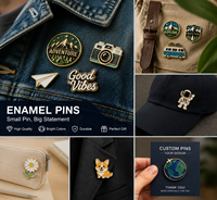 Broches et badges en émail personnalisés en métal, motifs dessin animé, machine à café, tasse à café, pour barista