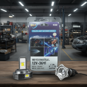 Luces de Bienvenida Den R, Lámpara de Proyección LED Universal para Automóvil de 12V-36V con Cubierta Metálica Antioxidante - Product Image 3