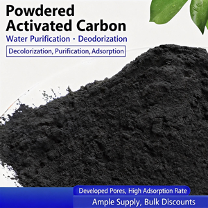 פחם פעיל אבקתי 800 ערך יוד, בעל תקן ISO 9001, פחם אנתרציט נינגשיה לטיפול בשפכים, ידידותי לסביבה - Product Image 4