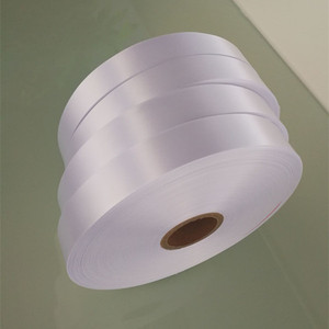 Etiqueta de cuidado de la ropa con instrucciones de lavado de ropa impresa de satén tejido - Product Image 4