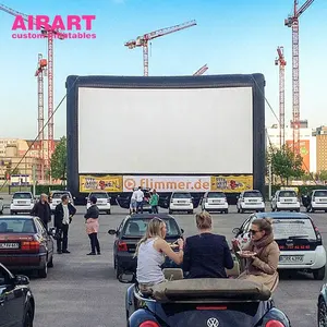 Christmas Promotion Outdoor Inflatable Movie Projection Screen