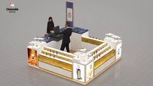 Exhibidores de Perfumes Elegantes y Ecológicos de Madera y Metal con Iluminación LED para Fragancias, Belleza, Centros Comerciales Modernos y Tiendas Minoristas - Product Image 2