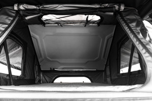 Carpa de techo XINQI para las cuatro estaciones, de aluminio con estructura de nido de abeja, ABS rígido, para 2-3 personas, tela Oxford 420D, para camping en coche, apertura rápida automática. - Product Image 6