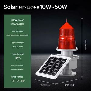 تحذير الطائرات ضوء إضاءة مدرج المطار لون أحمر مشروع Ow كثافة برج الاتصالات المزدوج مصباح عرقلة الطيران - Product Image 5