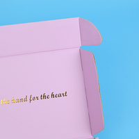 Boîtes en papier de couleur violet clair, boîtes d'expédition pour vêtements, boîtes d'emballage personnalisées pour bijoux, vêtements, avec logo pour robes et vêtements