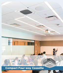 Sistema HVAC <span class=keywords><strong>Midea</strong></span> en Oferta, Unidad Interior de Cassette Compacta de Cuatro Vías de 1.5kw 5.1kbtu, <span class=keywords><strong>Inverter</strong></span> de 220-240v, Aire Acondicionado Inteligente para Centros Comerciales - Product Image 6