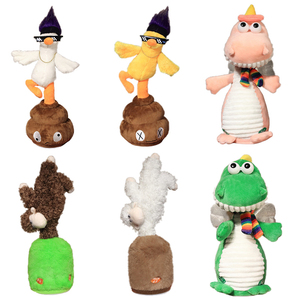 Kaktus Boneka Plush Bernyanyi Menari dengan Musik dan Lampu Menyenangkan 30cm Multi Warna Isi Kapas PP Rekaman Berulang Hadiah - Product Image 6