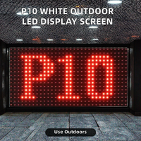 Module d'affichage LED extérieur monocouleur P10 haute luminosité 320x160MM IP65 étanche lisible en plein soleil signalétique numérique 1 an