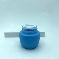 Pot en verre cosmétique 30g 50g à épaule large et fond étroit, avec couvercle trapézoïdal, couleur personnalisée