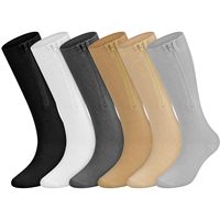 Chaussettes de compression graduée à fermeture éclair, hauteur genou, 20-30 mmHg, respirantes, pour le soutien de la circulation, chaussettes de compression athlétiques pour enfants