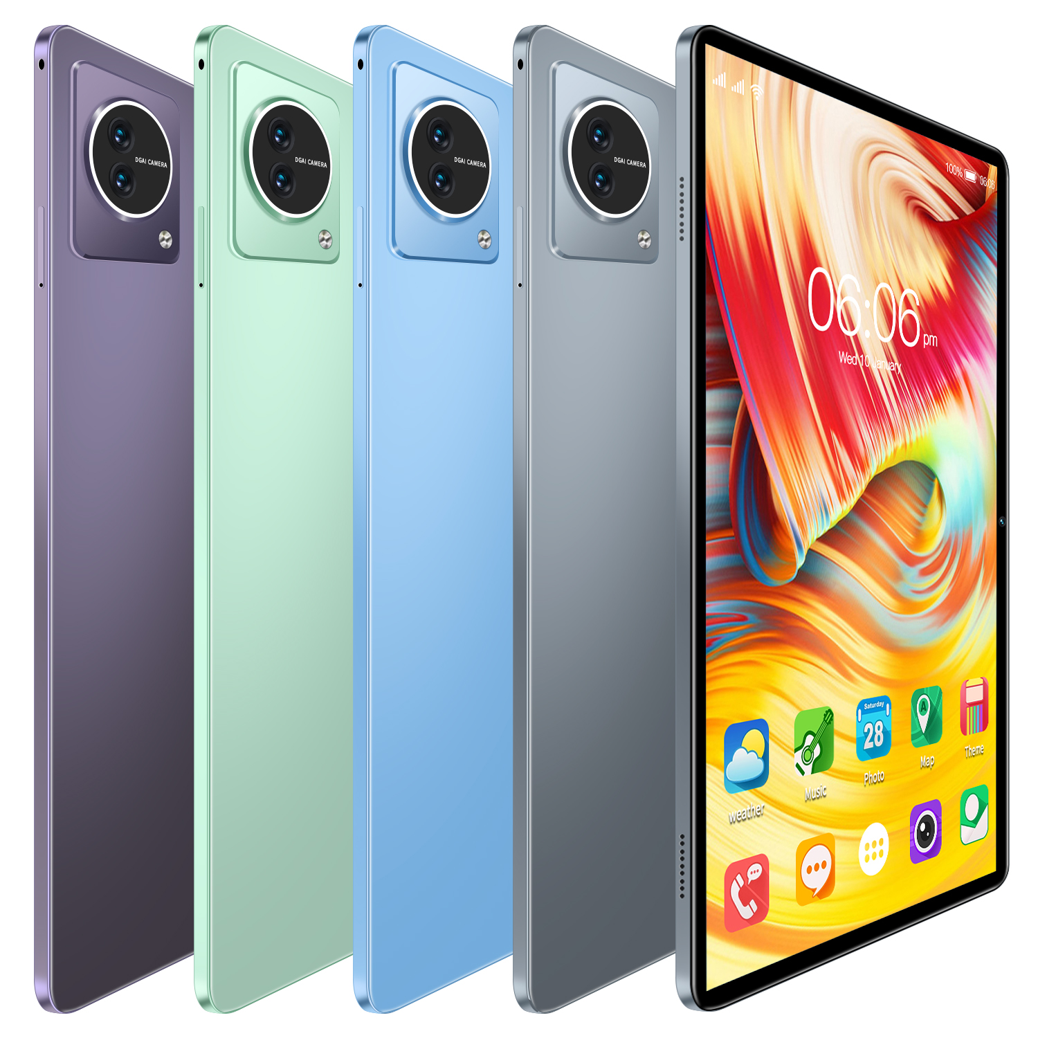 V10新しい10.1インチAndroid 12.0タブレット大画面RAM 6GB + ROM