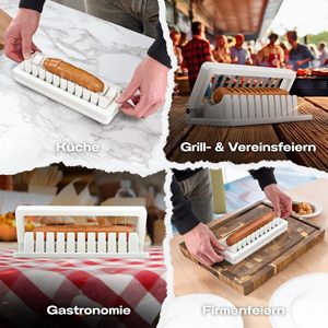 <span class=keywords><strong>Couteau</strong></span> multifonctionnel en acier inoxydable, résistant au lave-vaisselle, pour trancher les saucisses, lame ondulée professionnelle, <span class=keywords><strong>couteau</strong></span> modifié pour la maison - Product Image 3