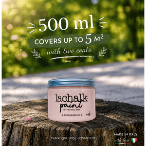 19 ANTIQUE ROSE 500 ml LaChalk the evolution of <b>chalk</b> paint Where <b>chalk</b> meets resin: Hybrid <b>Chalk</b> Resin Paint made in Italy - Product Image 2
