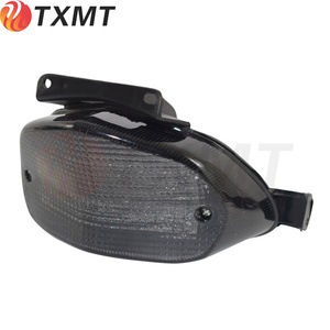 JaneShop Moto LED Feu Arrière Intégré Feu De Frein Clignotant Feu Arrière Fit Pour Suzuki GSXR 600 750 1000 K4 2004-2005 (Smoke
