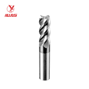 <span class=keywords><strong>Fresa</strong></span> <span class=keywords><strong>Professionale</strong></span> Hongyi 8mm in Carburo per Taglio CNC, 3 Taglienti, Rivestimento AlTiN, Elica 45°, 55 HRC - Product Image 1