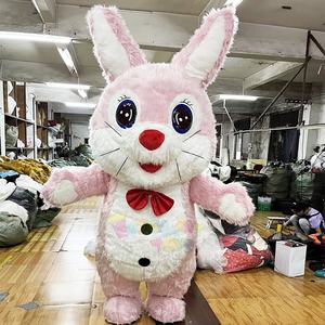 Costume de mascotte gonflable bon marché de différentes couleurs de <span class=keywords><strong>lapin</strong></span> mignon animal de dessin animé adulte de pâques noël halloween fête de carnaval - Product Image 2
