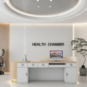 Escritorio de recepción moderno de alto brillo para salón de belleza, <span class=keywords><strong>spa</strong></span> y <span class=keywords><strong>boutique</strong></span> de moda - Product Image 5