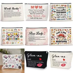 Funda Protectora para Refrigerador con Diseño de Letras Arcoíris, Reutilizable, Ecológica, con Bolsillo con Cierre para Almacenamiento en el Baño - Product Image 1